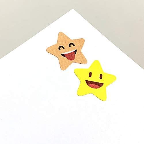 1000 pacote - adesivos de estrela felizes para recompensa - 3/4 , 10 projetos