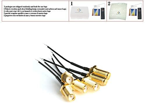 5pc PCI U.FL para SMA Antena do conector feminino WiFi 1.13 Cabo de pigtail IPX para SMA Extension Cord para PCI WiFi Card Router sem