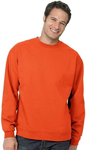 Hanes ComfortBlend EcoSmart Crew Sweatshirt_orange_x-Large