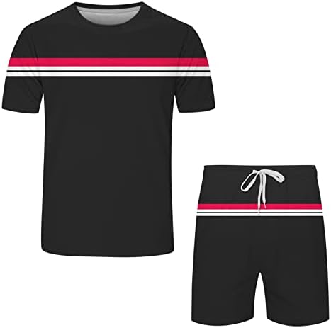 Men's 2 Pices Athletic Sports Sets Camise