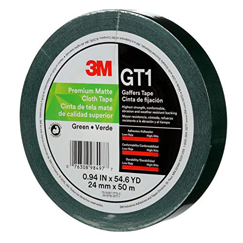 3m 98497 Tape GT1 24 mmx50 m 11 mil, verde