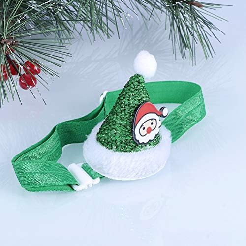PretyZoom 2pcs elástica animal de natal chapéu de corda para a cabeça Adorável gato de Natal