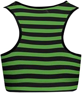 Cultura de tanques femininos Tops de St. Patrick's Day Camisa irlandesa Green Four Clover Vest Sports Sports Bra Yoga Bras