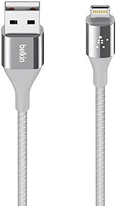 Belkin Mixit During Lightning to USB Cable - Cabo de carregamento para iPhone com certificação MFI para iPhone 11, 11 Pro, 11 Pro Max, Xs, XS Max, Xr, X, 8/8 Plus e More, Silver