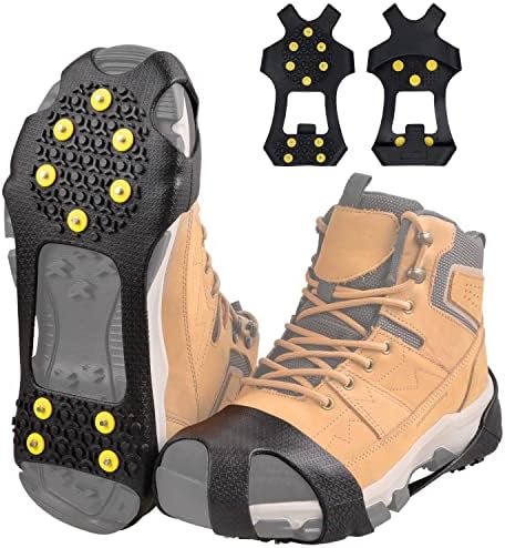 Ice Snow Traction Cleats Crampons Anti-Slip Snow Shoes Cleats For Boots Sapatos Winter Walking on Snow and Ice Overshoe Slip-On
