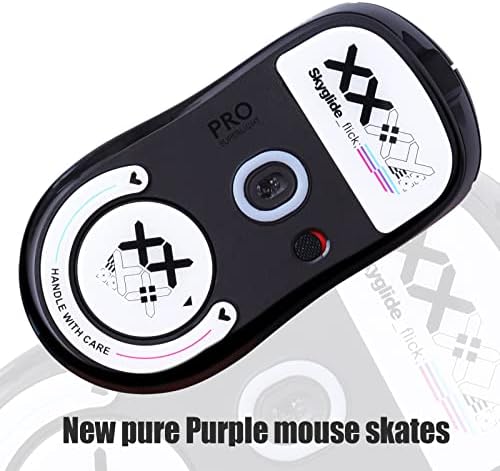 Patins com pés de mouse, kit de atualização ultra-rápido e suave de mouse, feito de vidro ultra-flawless, para Logitech