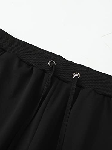 Roupas de duas peças para homens, letra, letra gráfica e calça de moletom da cintura