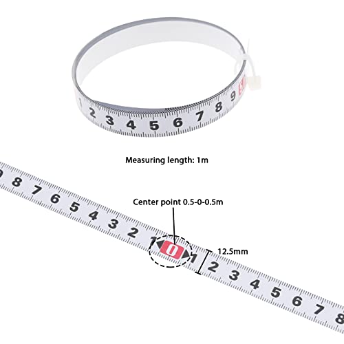 Defina com 3pcs fita auto-adesiva de 0-100cm 50-0-50cm 100-0cm Réguas de medição de cordas autônicas para bancadas