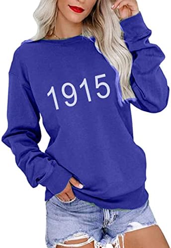 Yming Sweworkshirts for Women Crewneck Tops de manga longa