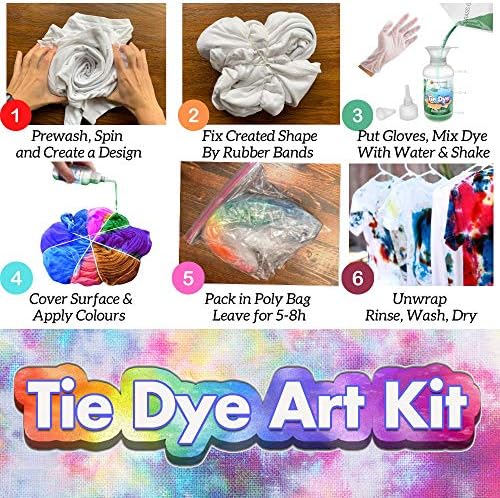 Kit de corante de empate de luxo-Conjunto de Kits de tie-tye de 18 cores para tingimento de tecidos, roupas-Creative