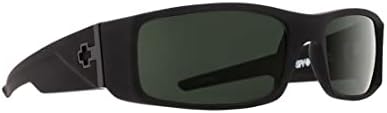 Spy Optic Hielo Matte Black Plástico Cinza lente óculos de sol Tons