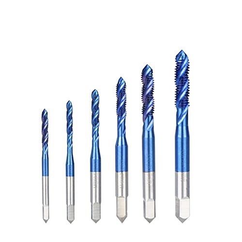 Frea Torneira Bit M2-M18 Máquina de parafuso de flauta espiral TAP AZUL COMPRIMENTO DE METAL ALIMENTO MACHINE TORPAÇÃO DA MÁQUINA DE BRILHA 1PCS