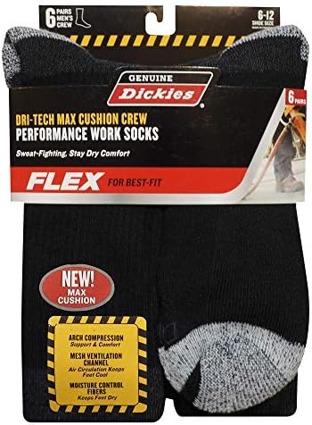 Genuine Dickies Dri-Tech Max Cushion Work Work Socks