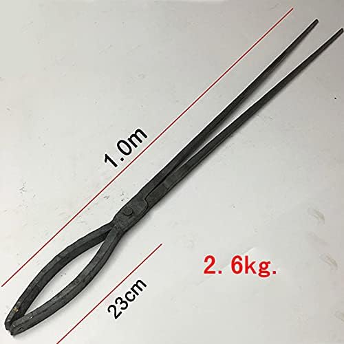 Blacksmith Tongs Blacksmith Tong Oval Oval Blacksmith Tongs Anvil Vise Forge Blacksmith Tool Tong 40/50/60/100cm Filming's Lins,
