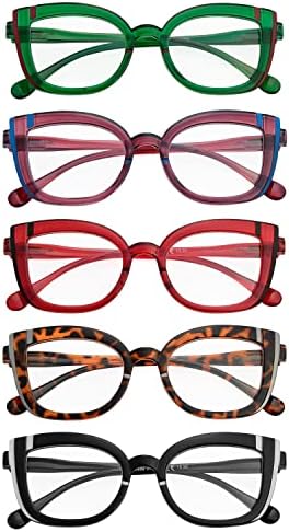 Eyekepper 5-Pack Cat Eye Reading Glasses for Women fofo leitor