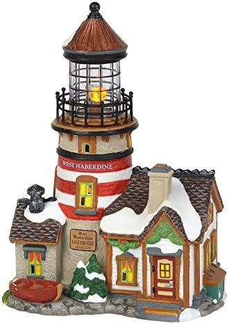 Departamento 56 New England Village Village West Haberdine Lighthouse Lit Animated Building, 7,95 , multicolor