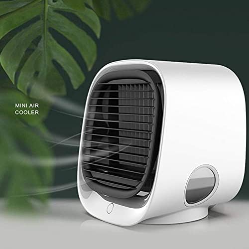 Liliang- - Coolers de evaporativo Cooler de ar, ar condicionado portátil USB, com umidificador, purificador e 7 cores Night LED, 3 em 1 mini mini móvel espacial cool air Ultra, ventilador de resfriamento de mesa