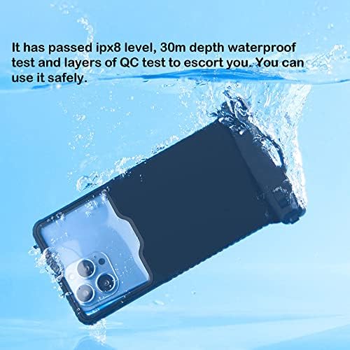 Bolsa de telefone flutuante à prova d'água, compatível com iPhone 14 13 12 11 8 7 6 Pro Max Samsung [até 6,7 ], capa de telefone
