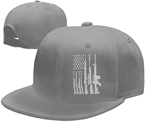 American Flag Gun Caps de beisebol ajustáveis ​​Os chapéus de pai usam chapéu adulto para homens e mulheres chapéu de sol