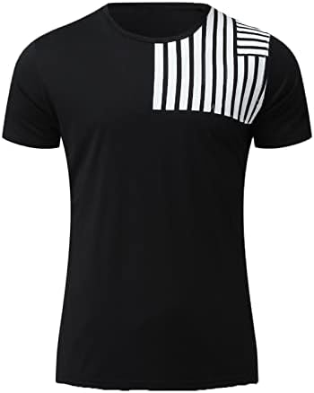 Yowein? Camisas para homens camisetas gráficas, camisa atlética Henley Use Flag Graphic Shirt Slave Long Fitness Pullover