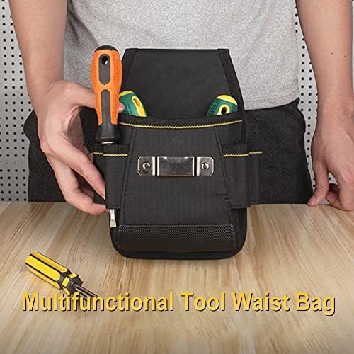 FZZDP 6 bolsos bolsas de ferramenta Oxford Tool cintura bolsa de bolsa Chaveteira do cinto de cinto do suporte para técnico de eletricista