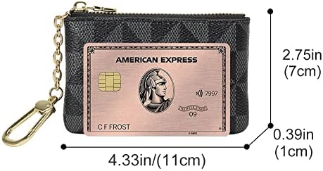 Carteira de bolsa de bolsa de moedas veki com uma carteira de bolsa com zíper de anel de corrente chave para homens mulheres com bolsa de moda da moda Pingente de couro clássico de couro clássico bolsa de embreagem