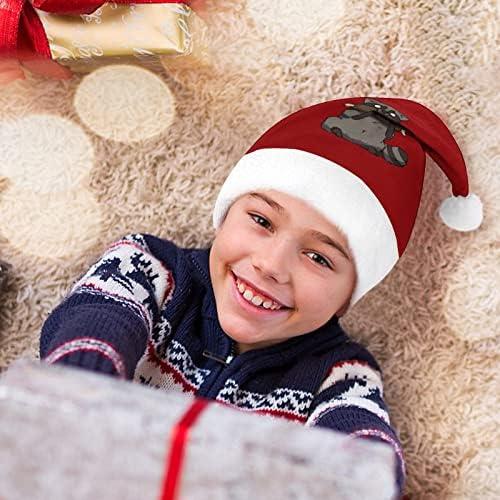 Raccoon Chomp chapéu de natal personalizado chapéu de Papai Noel Decorações de Natal engraçadas