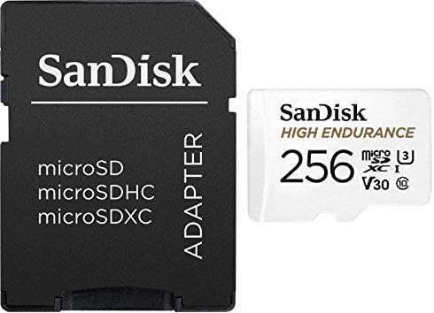 Sandisk High Endurance 256GB TF Card MicrosDXC Memory Card para Dash Cames e Sistema de Segurança em casa Câmeras de
