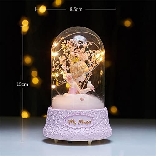 Slnfxc Crystal Ball LED Box Box Girl Annodent Birthday Decoração Criança Princesa Garota Dançando Caixa de Música