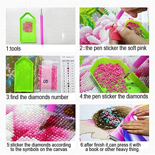 5D Kits de pintura de diamante para adultos Diy Diamond Art Cachoeira Purple Flor 20x60in/50x150cm Grande perfuração redonda cheia