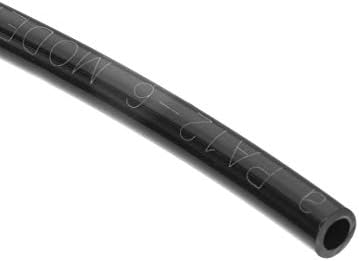 tubo de mangueira de linha de nylon uxcell, 3mm ID x 5 mm od 3 metros 9,8 pés PA6 Nylon tubo pneumático Tubos de freio de ar para transferência de fluido preto