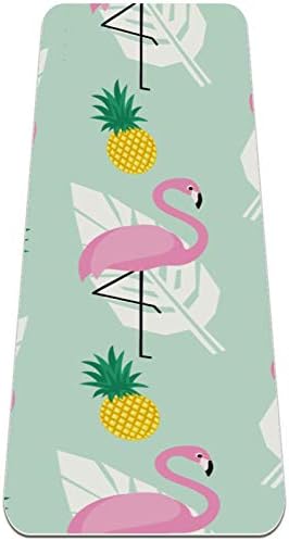 Siebzeh Summer Flamingo Passeio de abacaxi Premium premium grosso de ioga mate eco amigável de borracha e fitness non slip tapete para todos os tipos de ioga de exercício e pilates