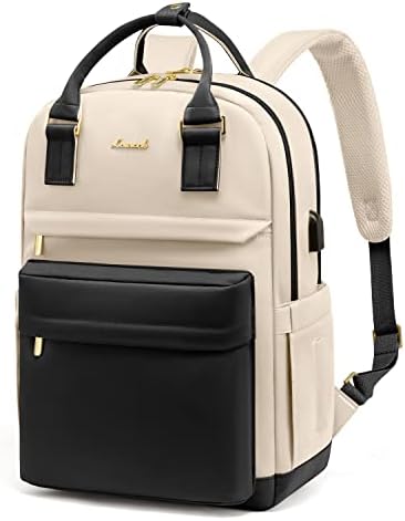 Backpack de laptop LoveVook para homens Men Men Men, 15,6 polegadas de laptop com mochilas à prova d'água portuária USB Sacos de viagem estilosos para mochilas vintage para o trabalho da faculdade