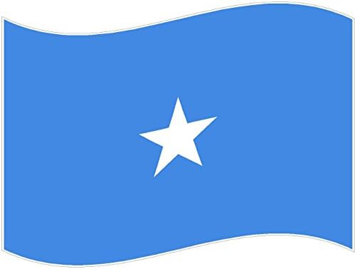 Bandeira da bandeira Somália 3x5 polegadas mundiais país America Estados Unidos adesivos coloridos decalque vinil -