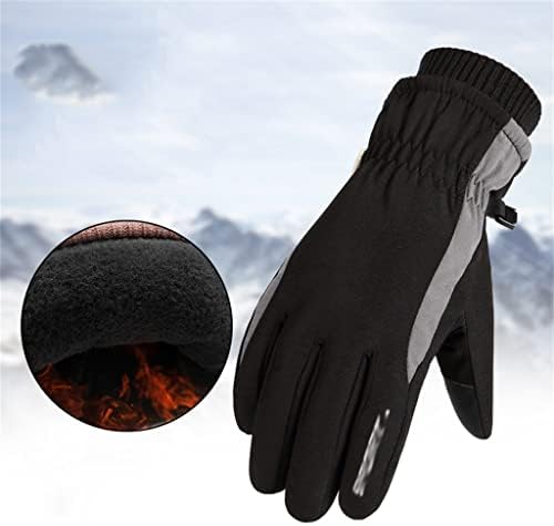 N/A Luvas de esqui Men Winter e Velvet Scel Touch Tela Touch Tela Touch Screen Outdoor Sports Cotton luvas