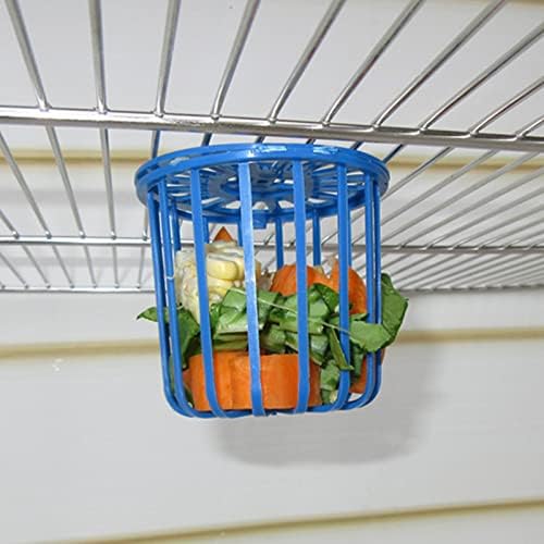 Cicitop bird truter titular de pequenos animais fruta vegetal cesto pendurado no alimentador de brinquedo fácil de instalar ferramenta de alimentação para manter a gaiola limpa