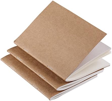 Inserções de recarga para o notebook do viajante de bolso 5.2 × 4 - Conjunto de 3 - em branco