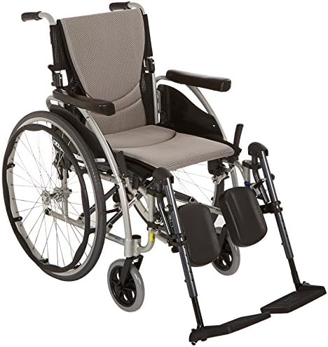 Karman S-125F18SS-E cadeira de rodas com elevando Legrest, Silver Pérola, 18 x 17, 25 libras