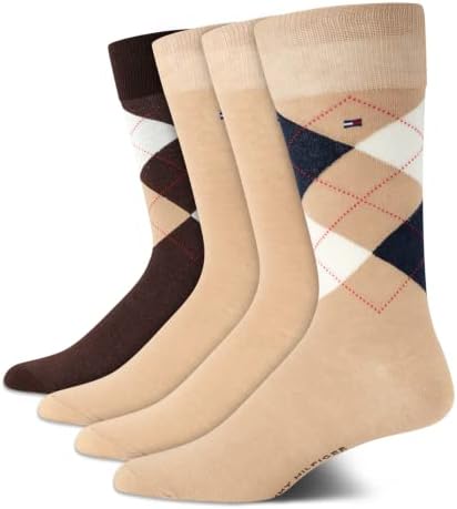 Tommy Hilfiger Men's Dress Socks - Meia da equipe de conforto leve
