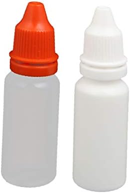 X-Dree 15ml PE Plástico Squeeze Dropping Dropping Recipiente de garrafa 2pcs (15ml PE PLÁSTICO STECHE