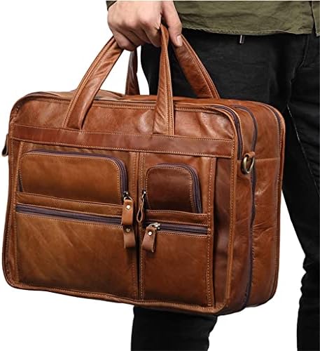 Liruxun grande homem Handbag Fashion Men's Office Travel Messenger Bags Male 14 polegadas Laptop Sacos de ombro