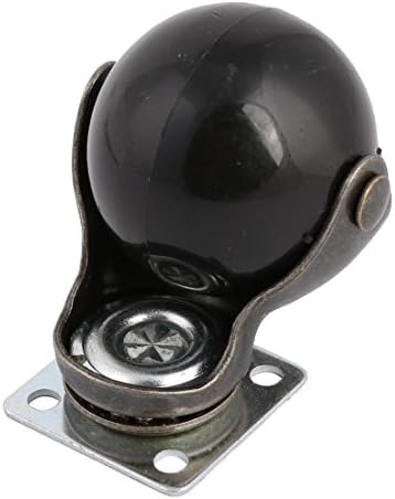 Roda de rodízio de bola Swet [Conjunto de 4] para móveis [1,5 polegada], lançador giratório antigo com placa superior