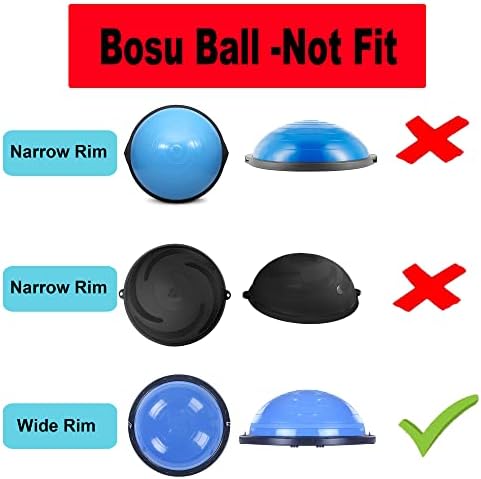Yyst Meio Ball Balance Trainer Storage Rack para meia bola de ioga para o treinador de balanço de bola Wobble Board