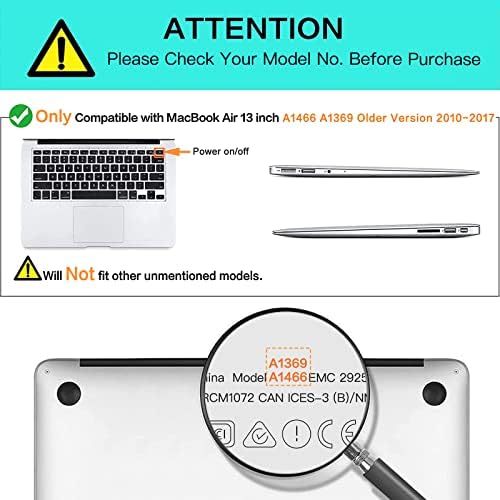 Mosis Compatível com caixa MacBook Air 13 polegadas, padrão de plástico Caice de concha dura e capa do teclado Skin & Screen Protector, Graffiti Art