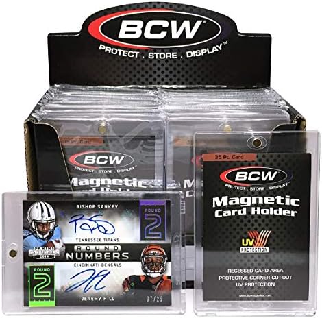 Caixa de 20 suportes de cartão magnético BCW - 35 pt.