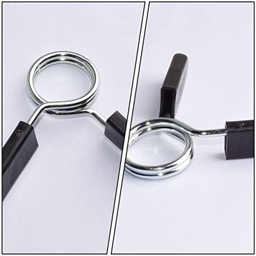 Besportble 6pcs Treinamento com clipes de barbell colares de levantamento de peso de peso de molas de molde de mola barras