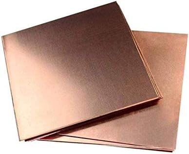Folha de cobre Nianxinn Jóias de folha de metal de cobre puro, adequado para solda e braz 300m x 300mm, 300 mm x 300 mm x folha de cobre puro de 1 mm