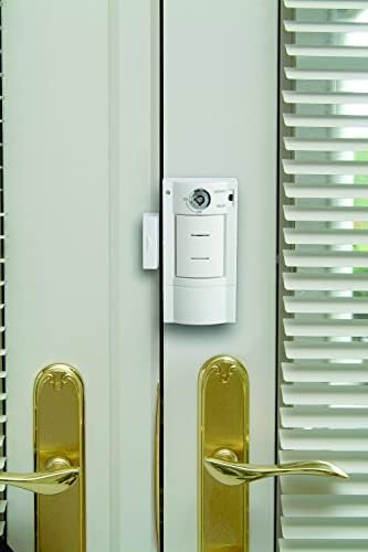 Xodus Innovations HS4313B A alarme de porta de segurança sem fio com bateria com entrada de chave com entrada de chave, branca