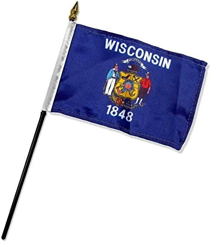 RFCO Wisconsin 4 x6 bandeira de balcão no atacado de 12