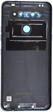 Titanium cinza tampa de plástico de plástico cenas de reposição de porta para LG K51S LM-K510, incluindo o botão de lente de vidro da câmera traseira e o botão liga / desliga e o kit de ferramentas de instrução de instalação